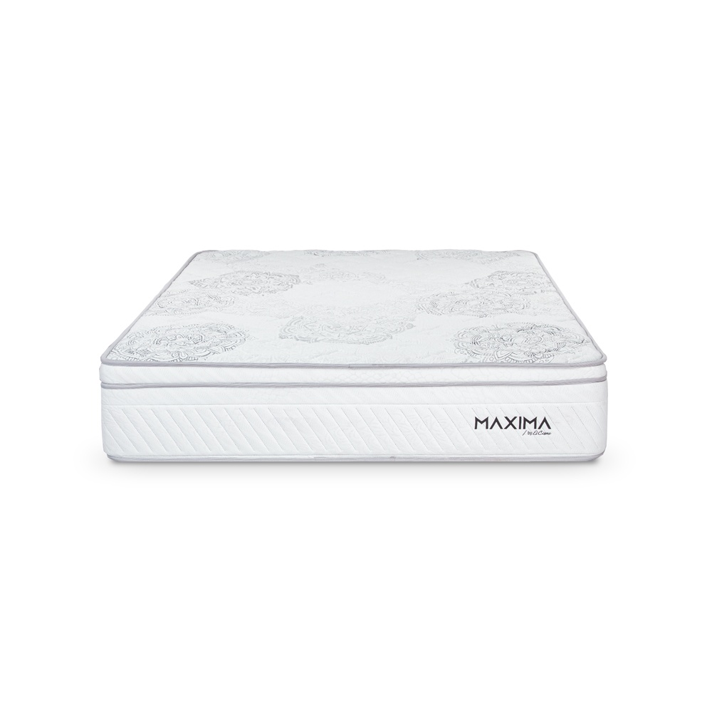 CAMA AMERICANA EL CISNE MAXIMA RESORTES 2 PLAZAS GRIS - 4