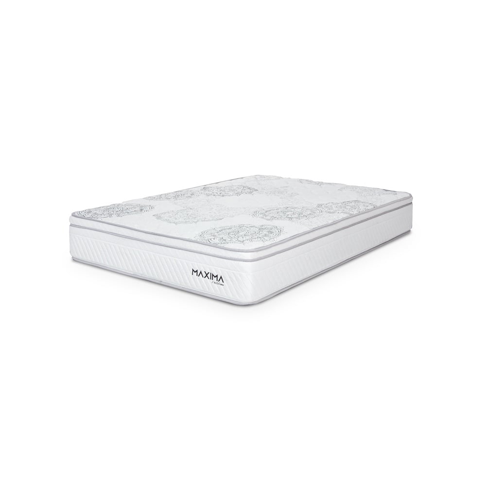 CAMA AMERICANA EL CISNE MAXIMA RESORTES 2 PLAZAS GRIS - 5