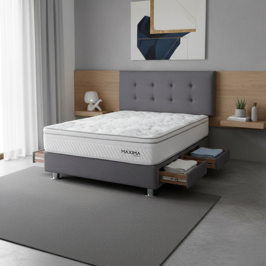 DORMITORIO CON CAJONES EL CISNE MAXIMA QUEEN - 1