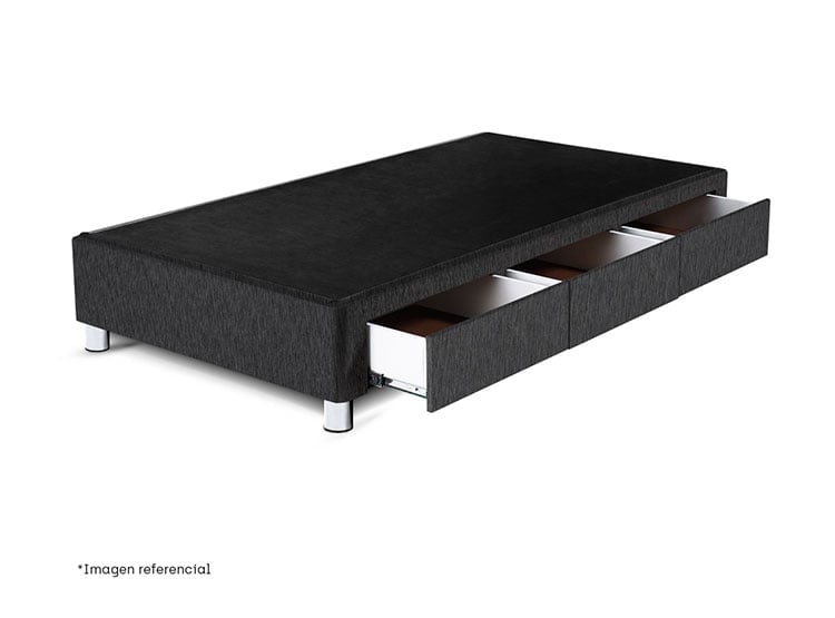 BOX TARIMA PARAÍSO CAJONES 1.5 PLAZA CHARCOAL - 1