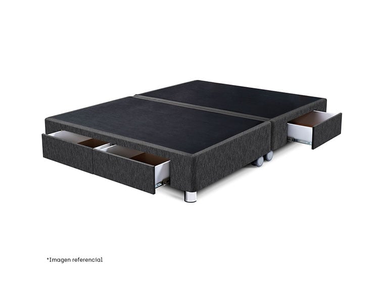 BOX TARIMA PARAÍSO CAJONES QUEEN CHARCOAL - 1