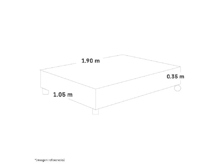 BOX TARIMA PREMIUM PARAÍSO 1.5 PLAZA CHARCOAL - 4
