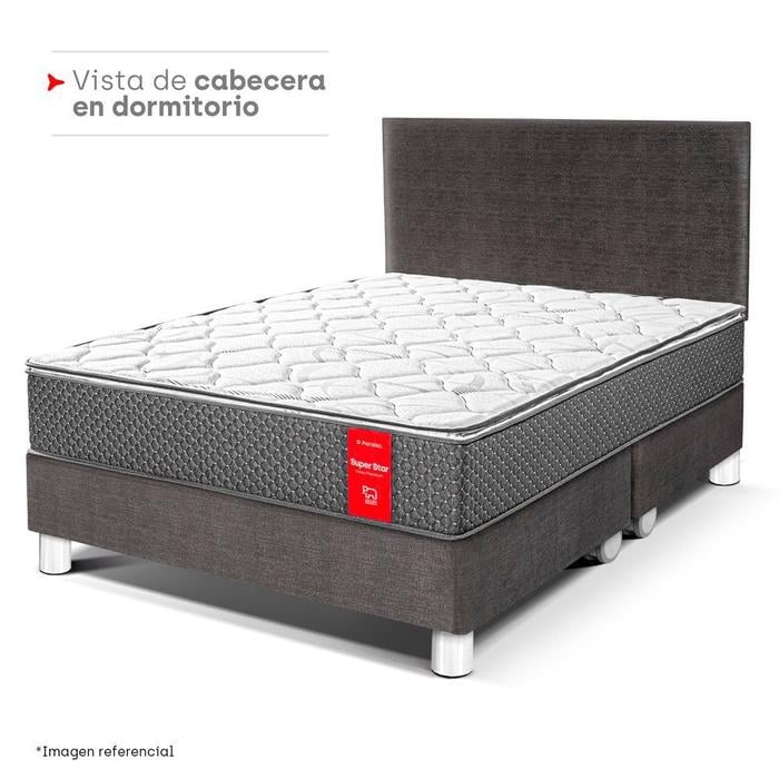 CABECERA PARAÍSO PREMIUM QUEEN ACERO - 4