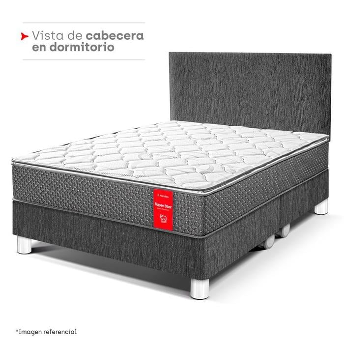CABECERA PARAÍSO PREMIUM QUEEN CHARCOAL - 4