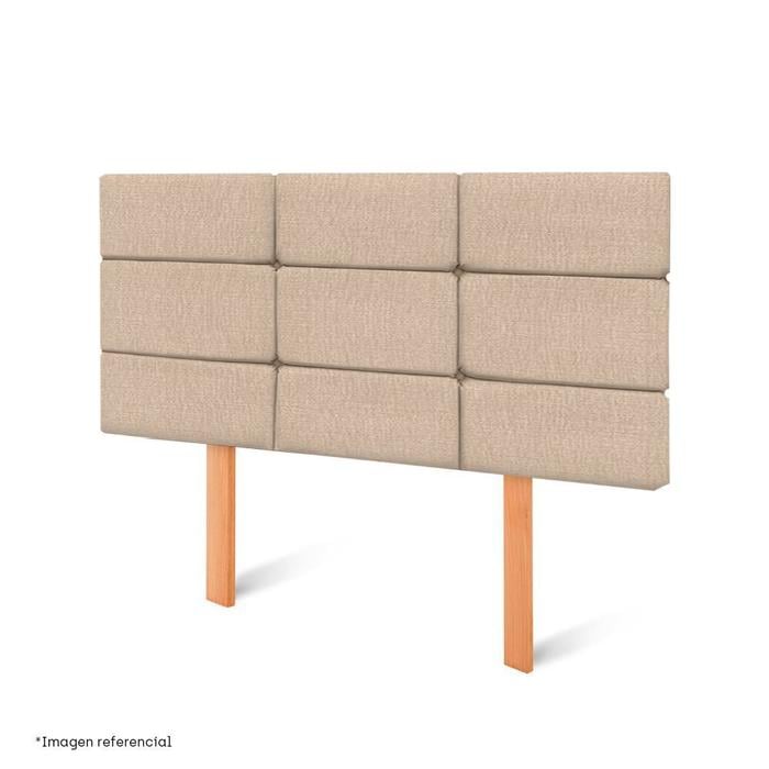 CABECERA PARAÍSO BLOCKS 1.5 PLAZAS CHAMPAGNE - 1