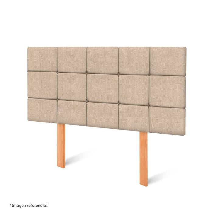 CABECERA PARAÍSO BLOCKS QUEEN CHAMPAGNE - 1