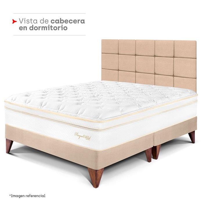 CABECERA PARAÍSO BLOCKS QUEEN CHAMPAGNE - 4