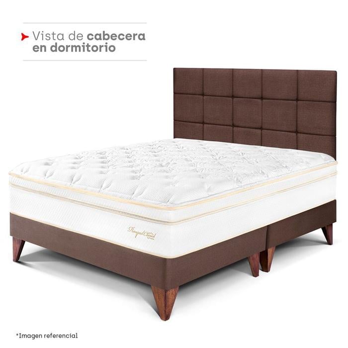 CABECERA PARAÍSO BLOCKS QUEEN CHOCOLATE - 4
