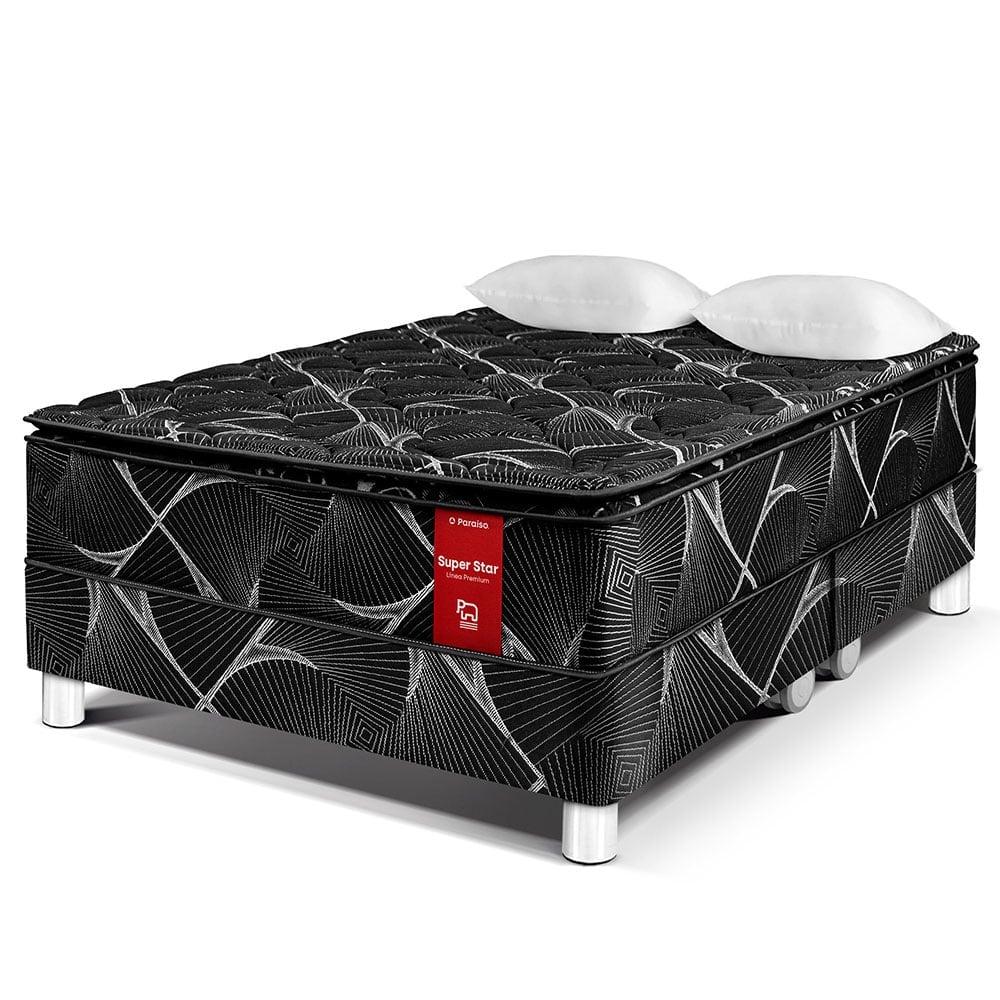 CAMA PARAÍSO SUPER STAR NEGRO QUEEN - 1