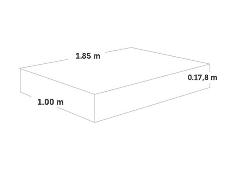 COLCHÓN PARAÍSO ZEBRA 16 1.5 PLAZAS 7" - 5