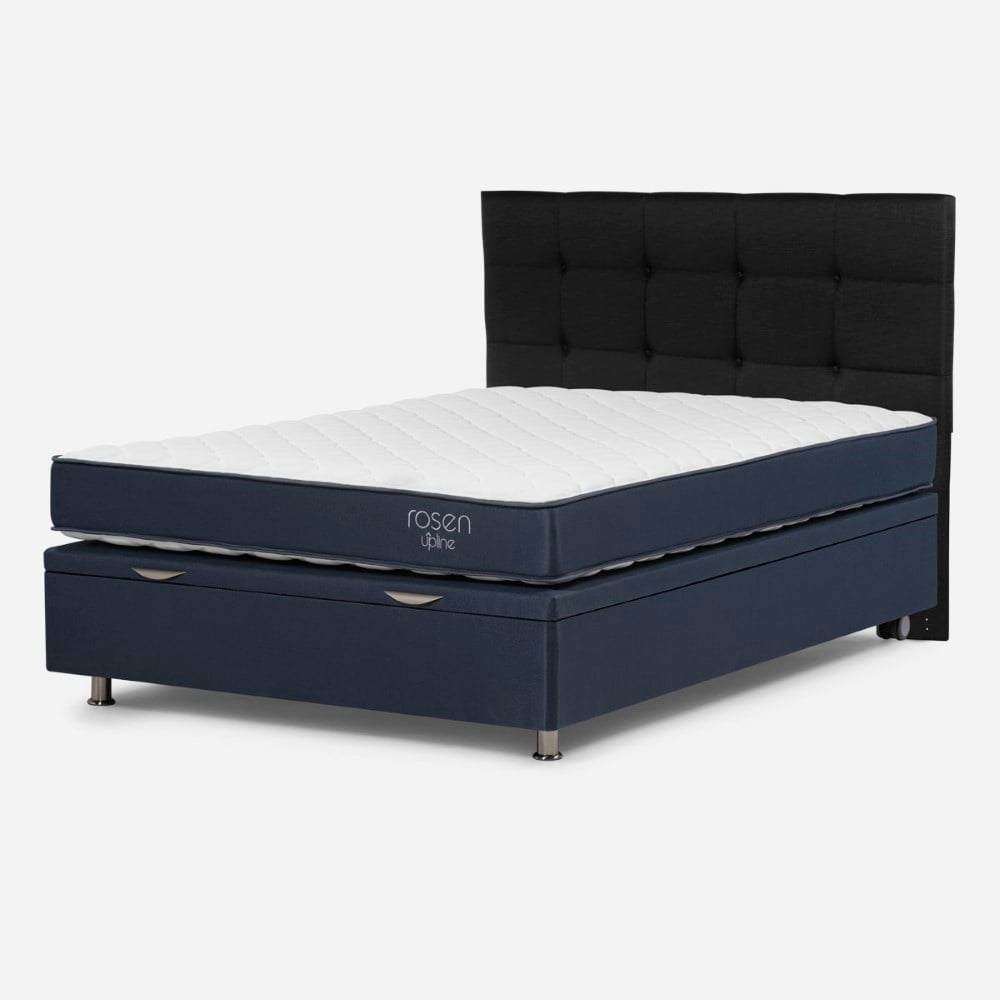 DORMITORIO BOXET ROSEN UPLINE ISSEY GRAFITO 2 PLAZAS - 1