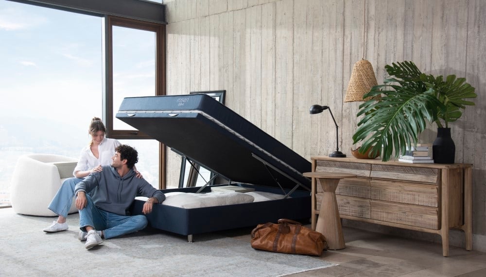 DORMITORIO BOXET ROSEN UPLINE ISSEY GRAFITO 2 PLAZAS - 11