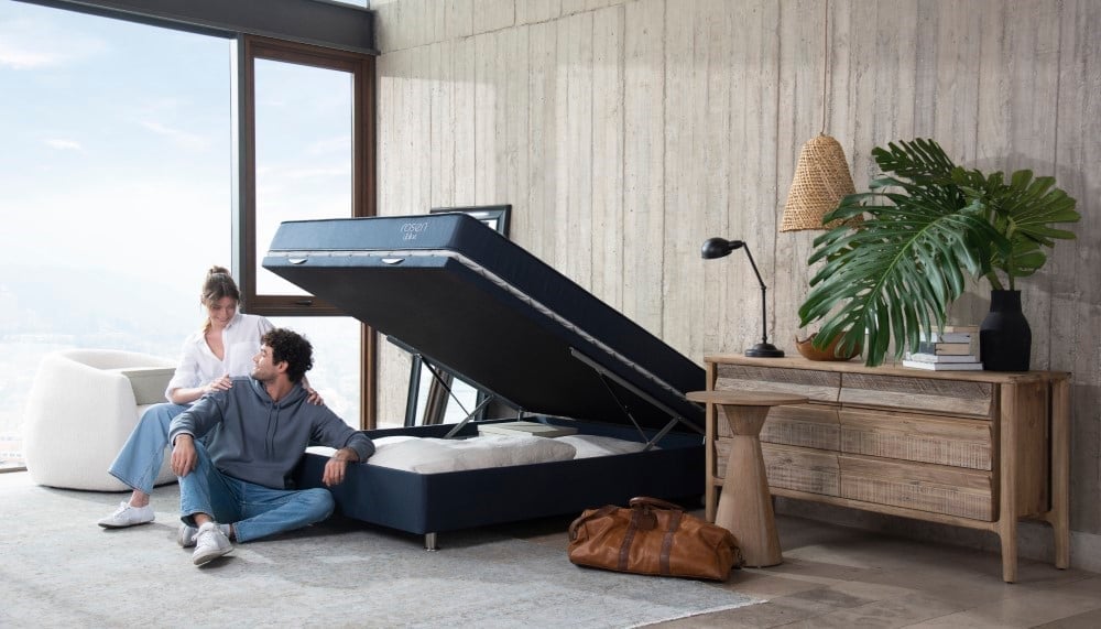 DORMITORIO BOXET ROSEN UPLINE ISSEY GRAFITO QUEEN - 9