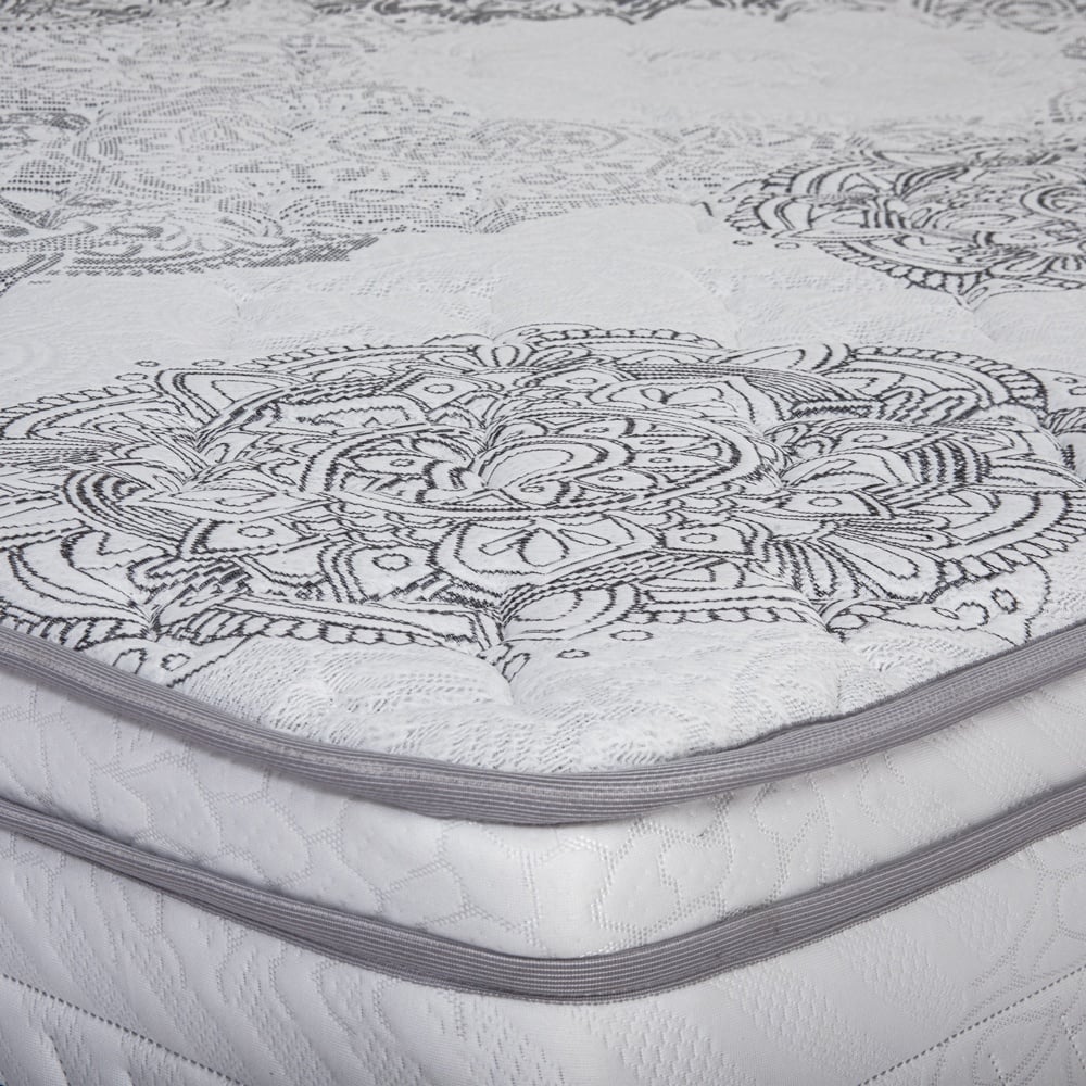 CAMA AMERICANA EL CISNE MAXIMA RESORTES QUEEN GRIS - 5
