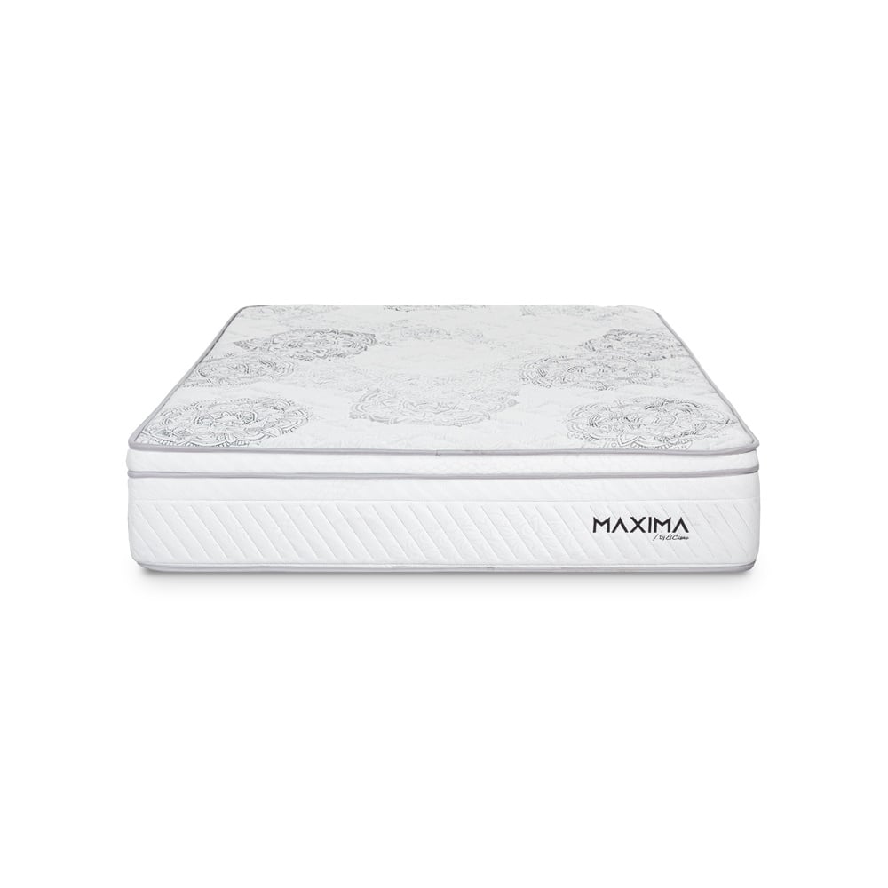 CAMA AMERICANA EL CISNE MAXIMA RESORTES 1.5 PLAZAS MARRÓN - 4