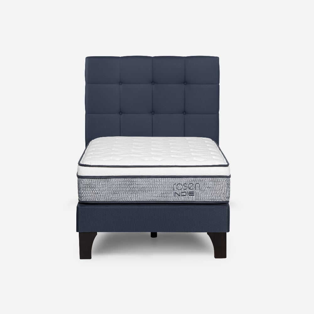 DORMITORIO EUROPEO ROSEN INDIE 1.5 PLAZAS ISSEY AZUL - 2