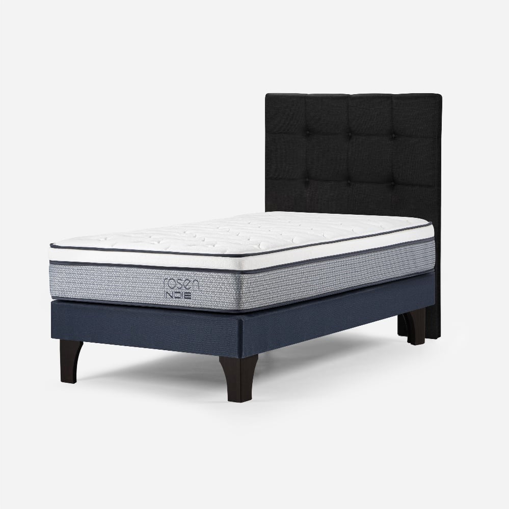 DORMITORIO EUROPEO ROSEN INDIE 1.5 PLAZAS ISSEY GRAFITO - 1