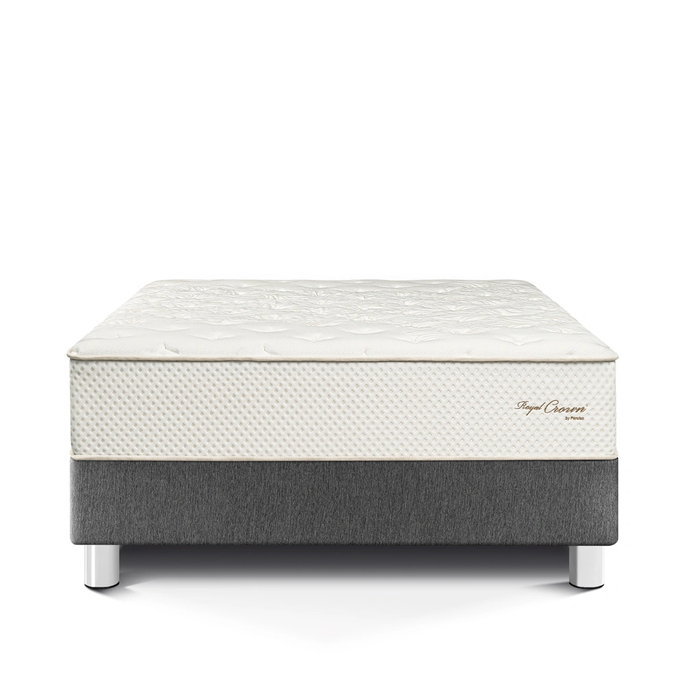 CAMA PARAÍSO ROYAL CROWN GRIS 2 PLAZAS GRIS + 2 ALMOHADAS VISCOELÁSTICAS - 3