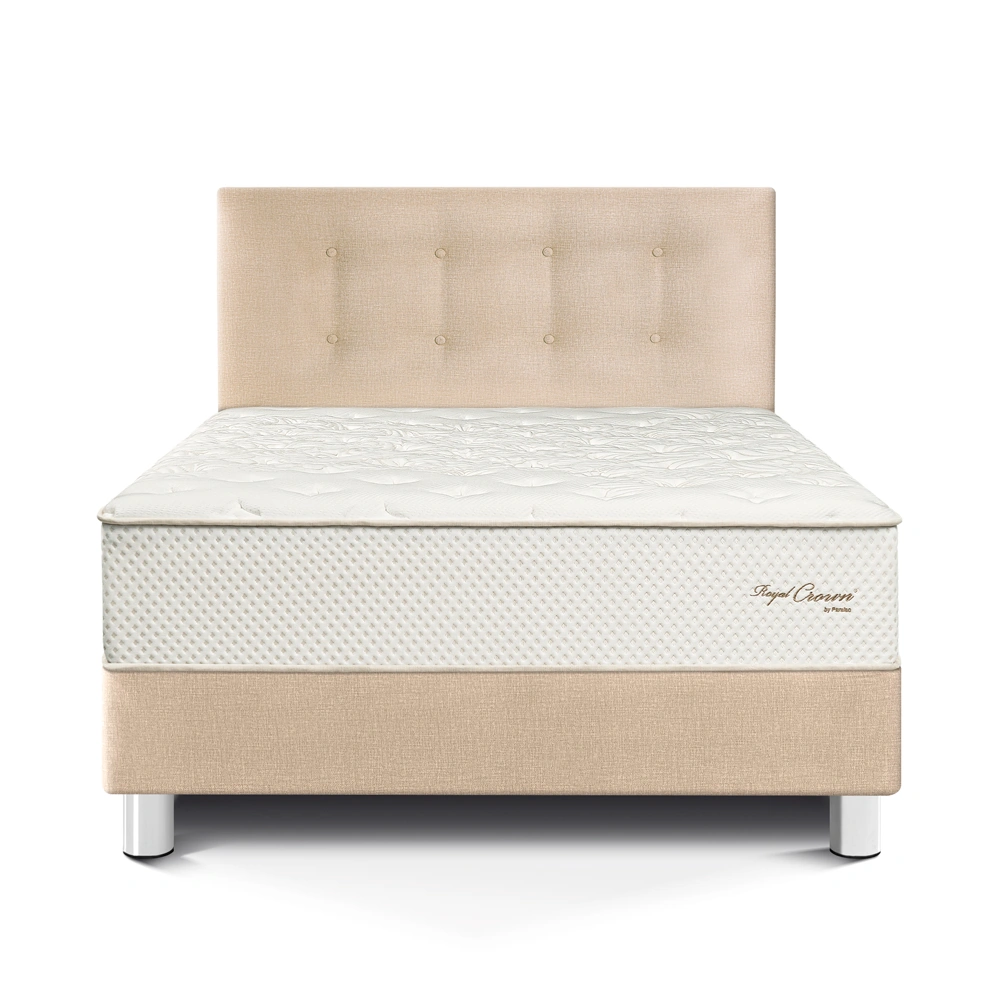 DORMITORIO PARAÍSO ROYAL CROWN 1.5 PLAZAS CHAMPAGNE + 1 ALMOHADA VISCOELÁSTICA - 3