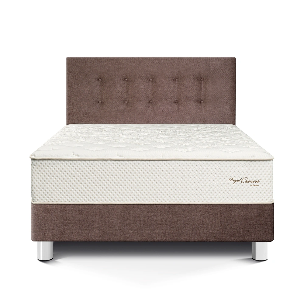 DORMITORIO PARAÍSO ROYAL CROWN 2 PLAZAS CHOCOLATE + 2 ALMOHADAS VISCOELÁSTICAS - 3