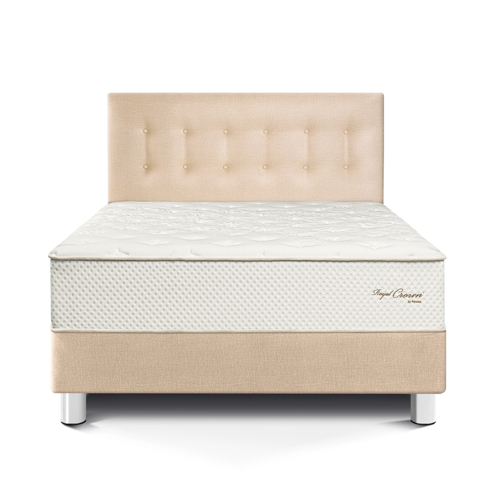 DORMITORIO PARAÍSO ROYAL CROWN QUEEN CHAMPAGNE + 2 ALMOHADAS VISCOELÁSTICAS - 3