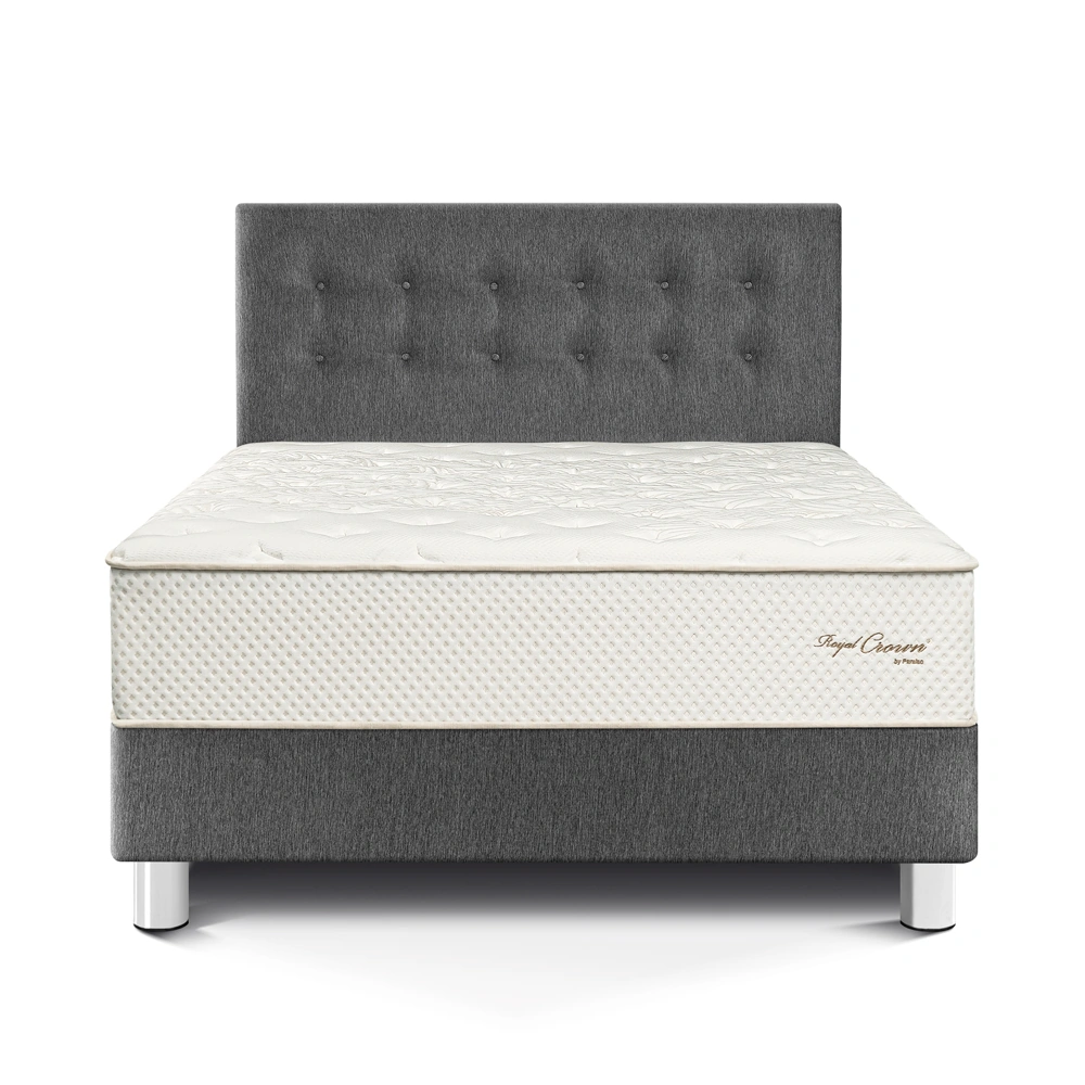DORMITORIO PARAÍSO ROYAL CROWN QUEEN GRIS + 2 ALMOHADAS VISCOELÁSTICAS - 3