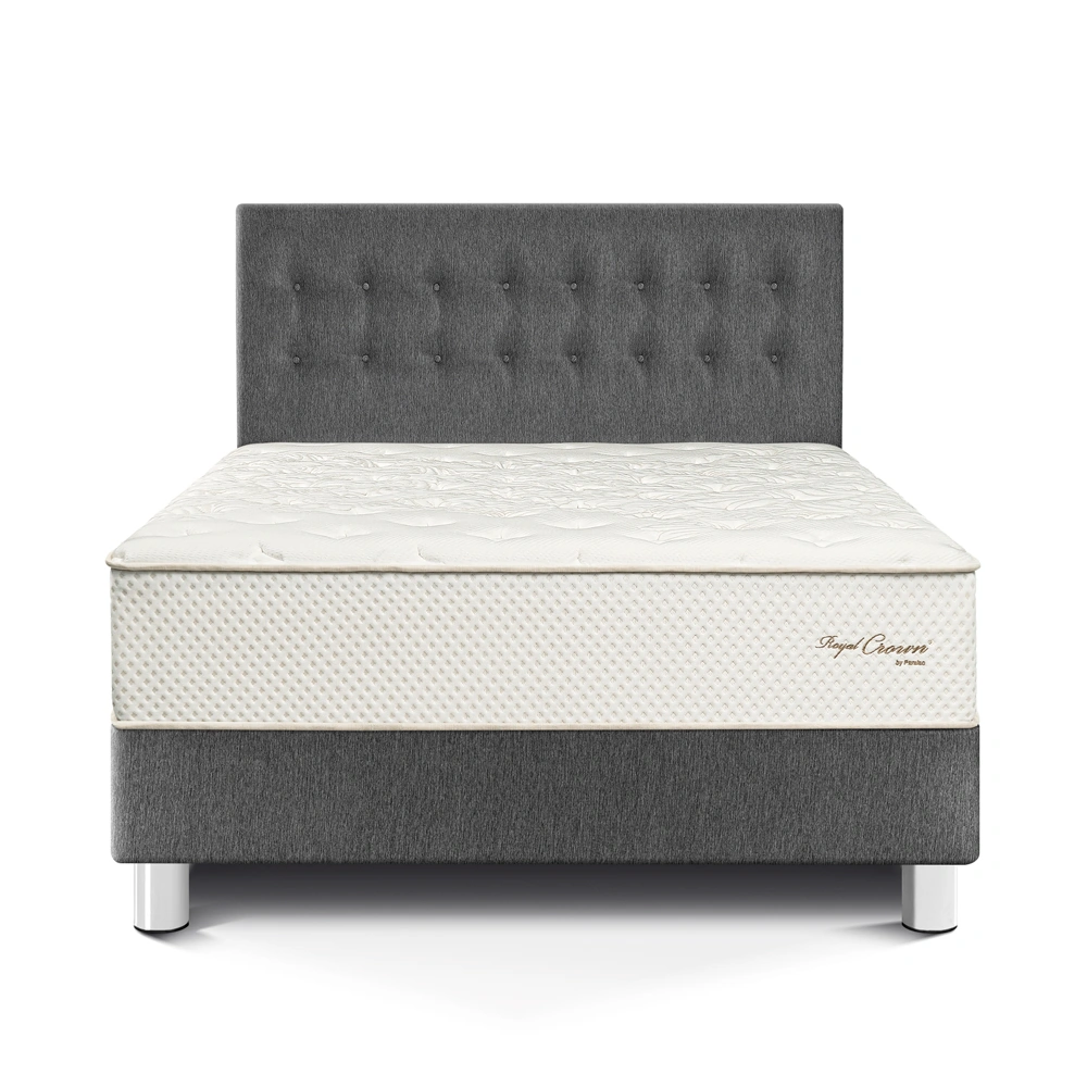 DORMITORIO PARAÍSO ROYAL CROWN KING GRIS + 2 ALMOHADAS VISCOELÁSTICAS - 3