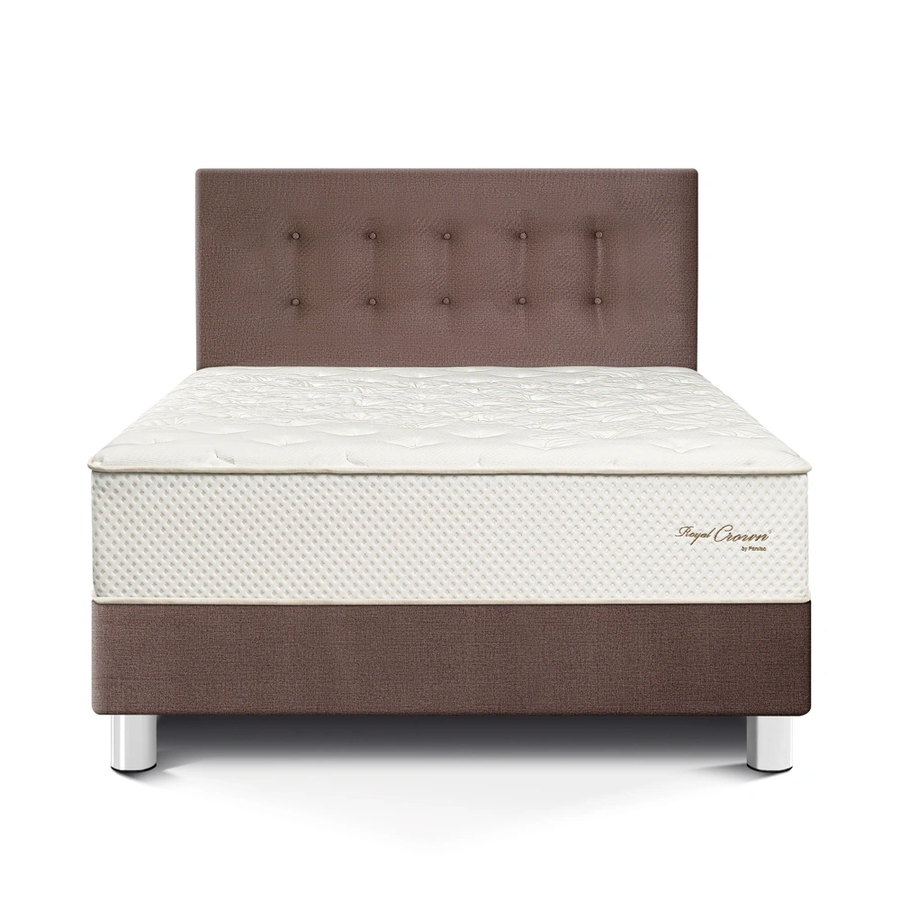 DORMITORIO PARAÍSO ROYAL CROWN 2 PLAZAS CHOCOLATE + 2 ALMOHADAS VISCOELÁSTICAS - 3
