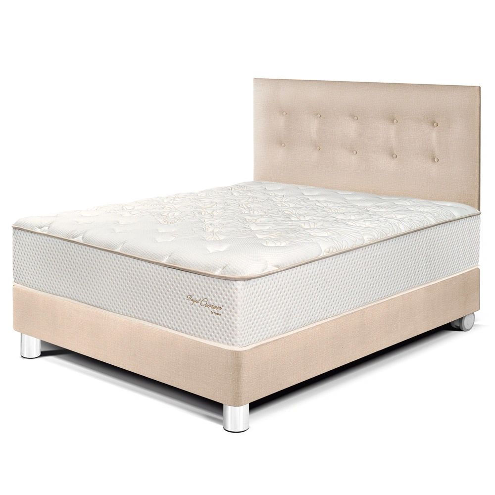 DORMITORIO PARAÍSO ROYAL CROWN 2 PLAZAS + 2 ALMOHADAS VISCOELÁSTICAS - 1