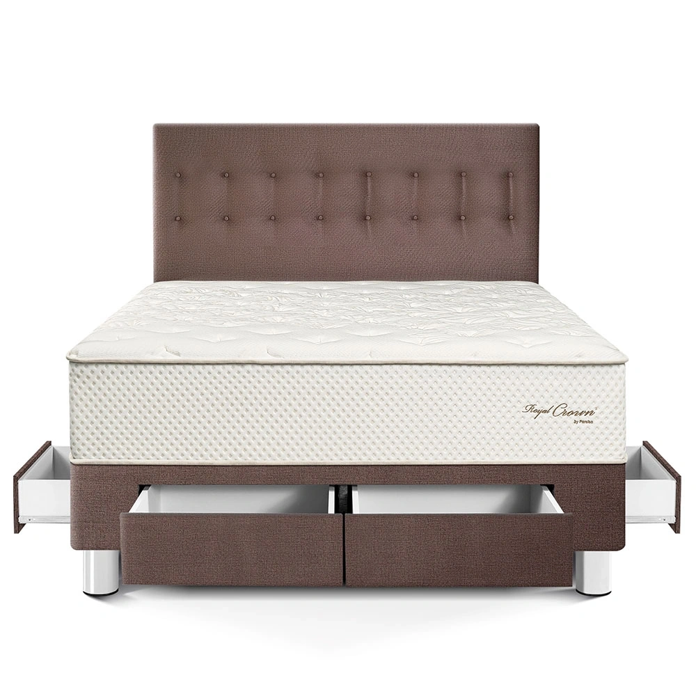 DORMITORIO CON CAJONES PARAÍSO ROYAL CROWN KING + 2 ALMOHADAS VISCOELÁSTICAS - 3