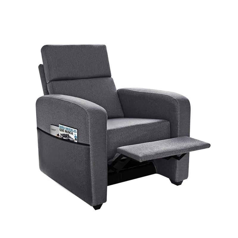 SILLÓN RECLINABLE FORLI FE MADERA CON BOLSILLO - 4