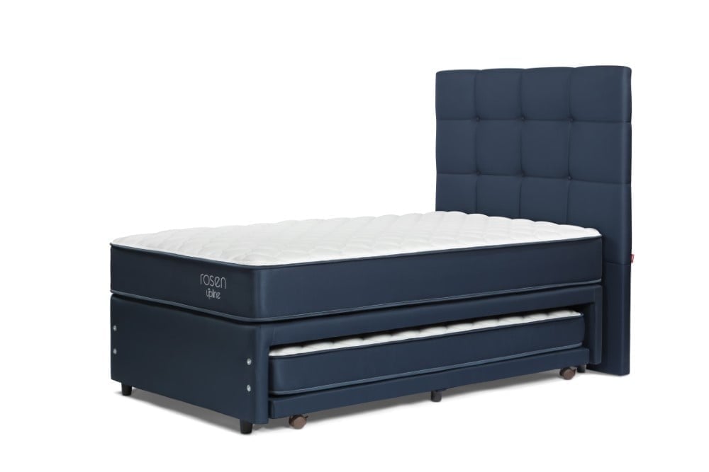 DORMITORIO DIVÁN ROSEN UPLINE 1.5 PLAZAS ISSEY AZUL - 2