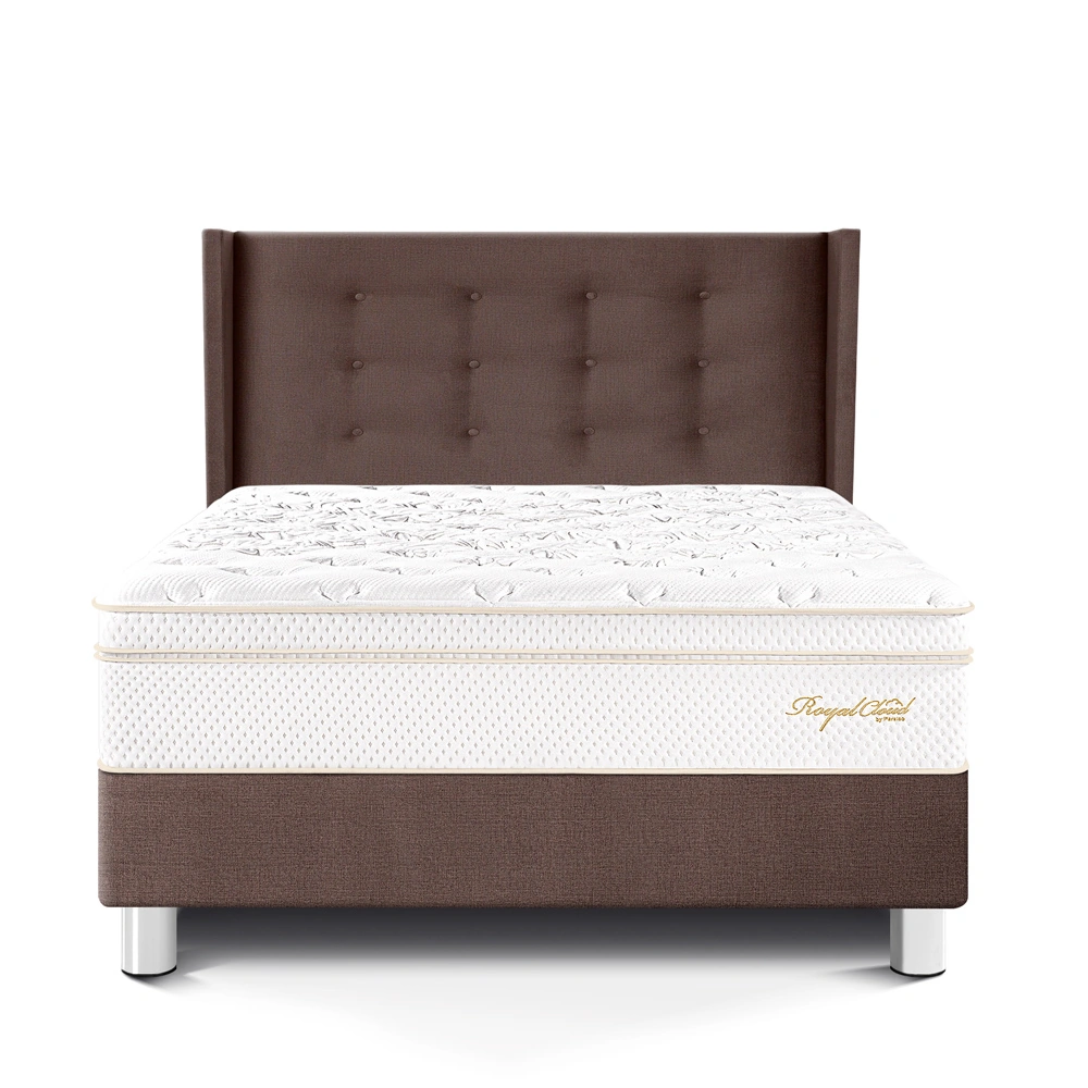 DORMITORIO PARAÍSO ROYAL CLOUD 1.5 PLAZAS + CABECERA GOLD CHOCOLATE + 1 ALMOHADA VISCOELÁSTICA - 3