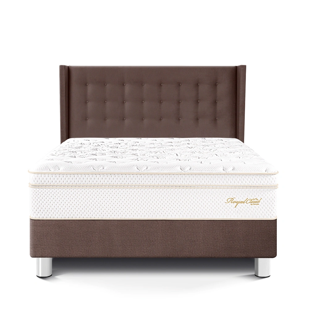DORMITORIO PARAÍSO ROYAL CLOUD KING + CABECERA GOLD CHOCOLATE + 2 ALMOHADAS VISCOELÁSTICAS - 3