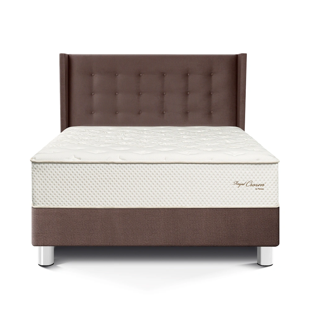 DORMITORIO PARAÍSO ROYAL CROWN QUEEN + CABECERA GOLD CHOCOLATE + 2 ALMOHADAS VISCOELÁSTICAS - 3