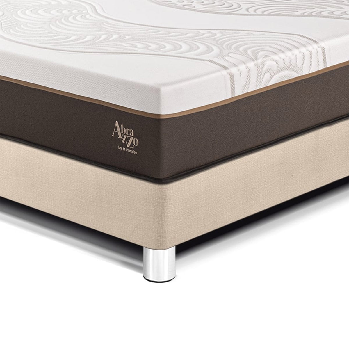 DORMITORIO PARAÍSO ROYAL ABRAZZO QUEEN + CABECERA BLOCKS CHAMPAGNE + 2 ALMOHADAS VISCOELÁSTICAS - 2