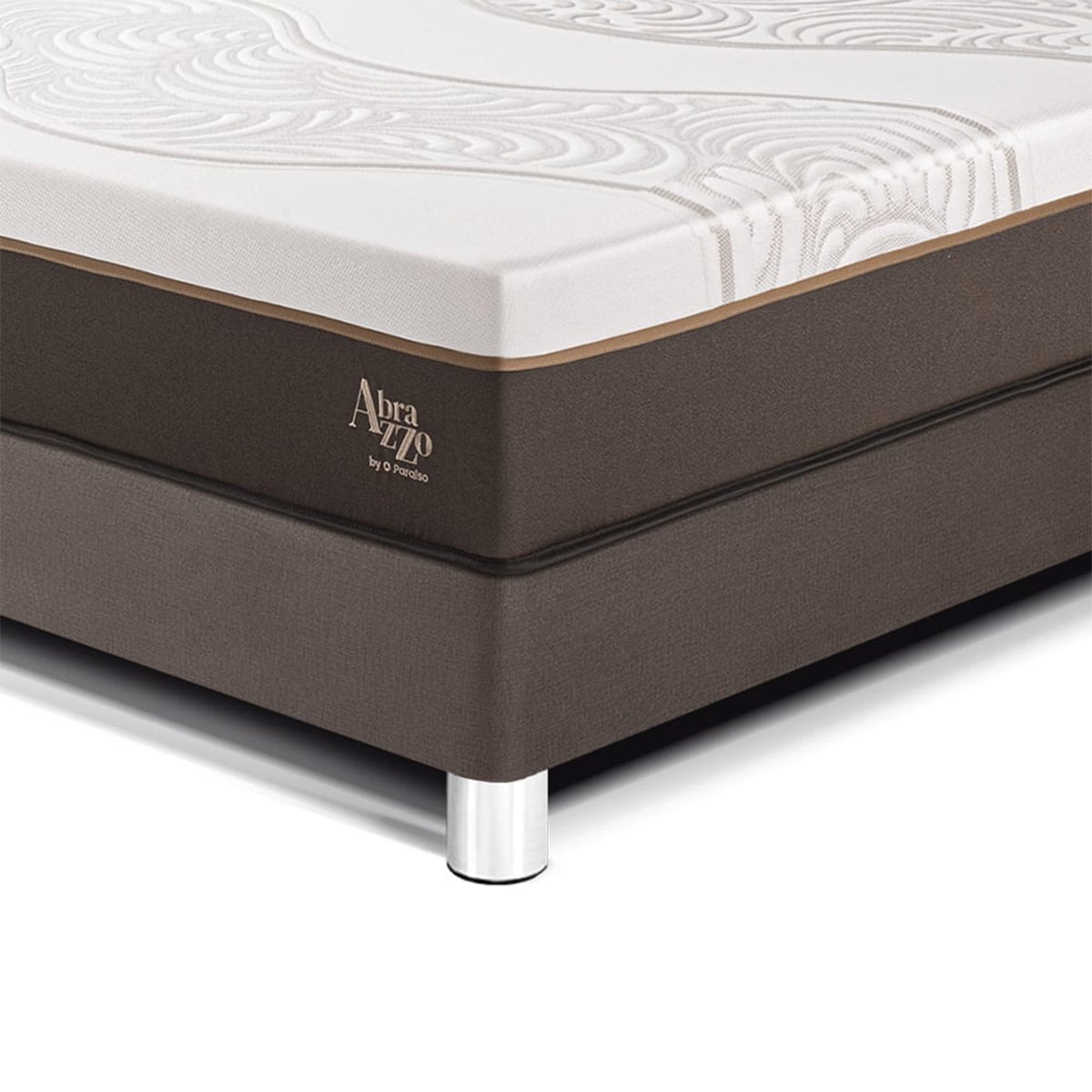 DORMITORIO PARAÍSO ROYAL ABRAZZO QUEEN + CABECERA BLOCKS CHOCOLATE + 2 ALMOHADAS VISCOELÁSTICAS - 2
