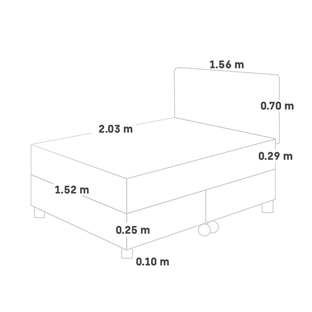 DORMITORIO PARAÍSO ROYAL ABRAZZO QUEEN + CABECERA BLOCKS GRIS + 2 ALMOHADAS VISCOELÁSTICAS - 5