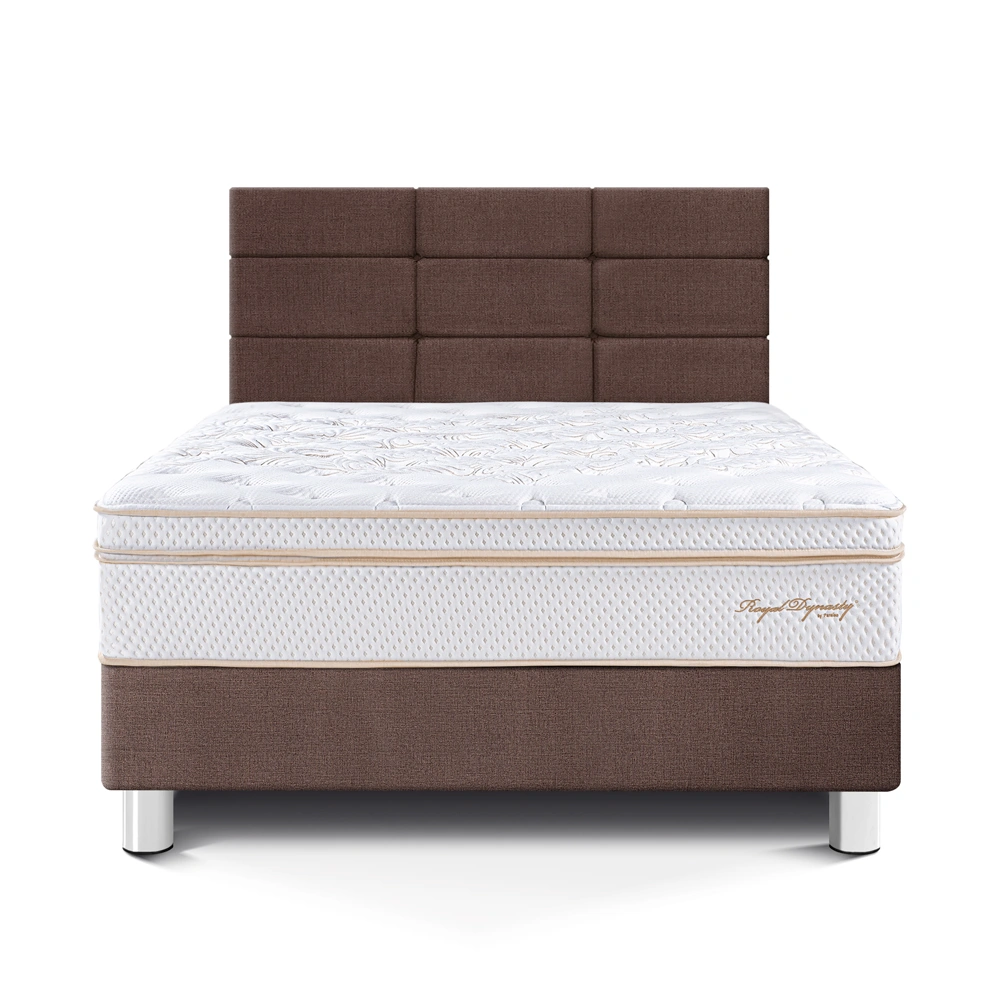 DORMITORIO PARAÍSO ROYAL DYNASTY 1.5 PLAZAS + CABECERA BLOCKS CHOCOLATE + 1 ALMOHADA VISCOELÁSTICA - 3
