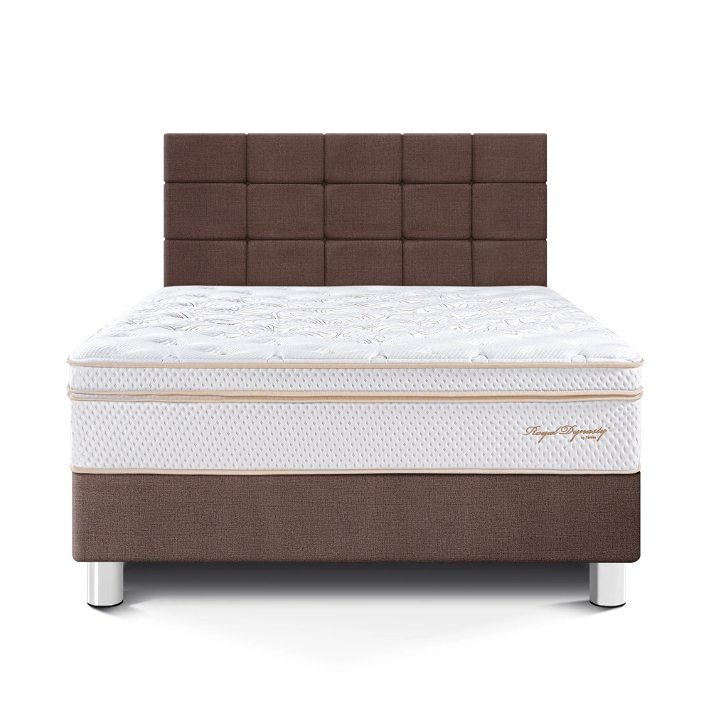 DORMITORIO PARAÍSO ROYAL DYNASTY QUEEN + CABECERA BLOCKS CHOCOLATE + 2 ALMOHADAS VISCOELÁSTICAS - 3