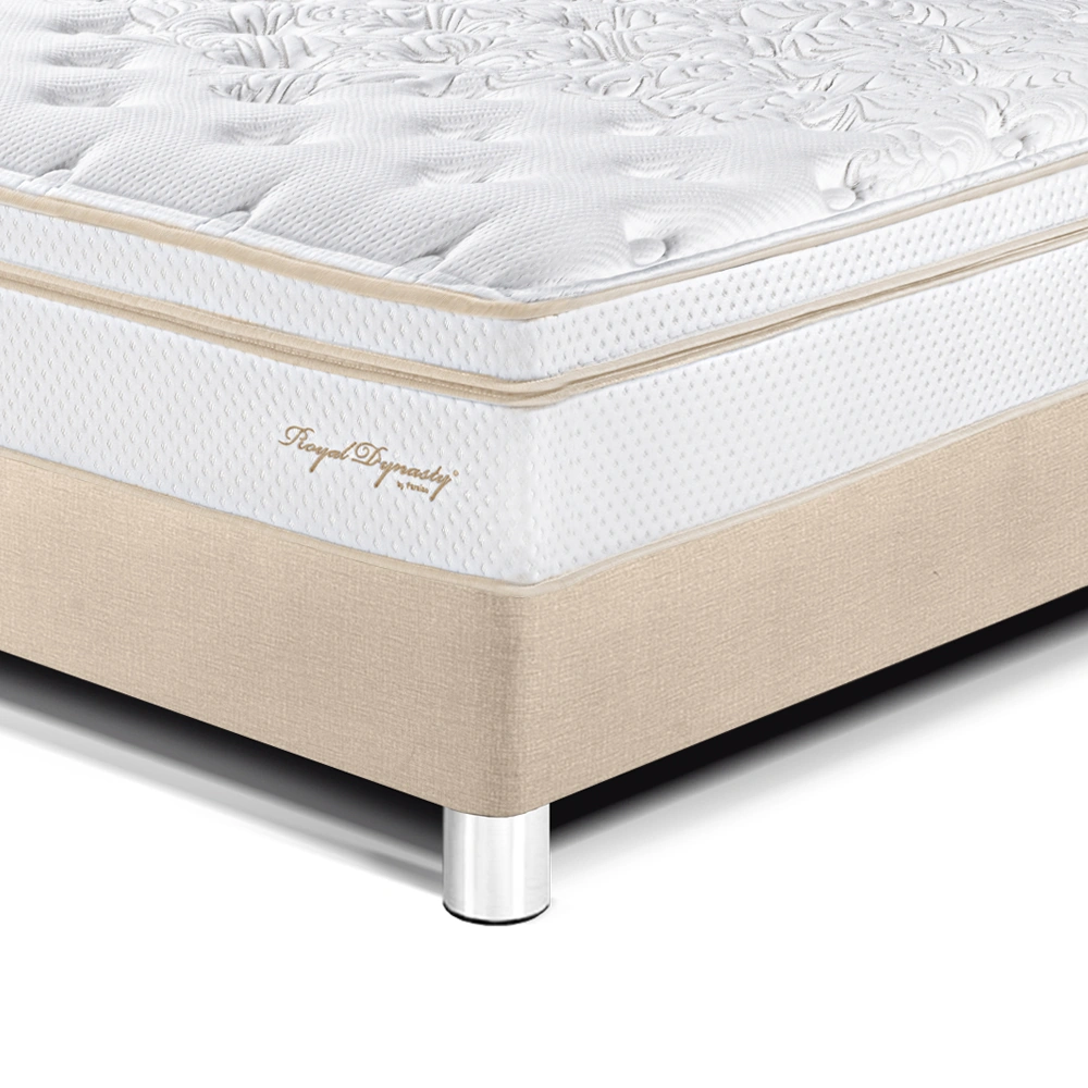 DORMITORIO PARAÍSO ROYAL DYNASTY KING + CABECERA BLOCKS CHAMPAGNE + 2 ALMOHADAS VISCOELÁSTICAS - 2