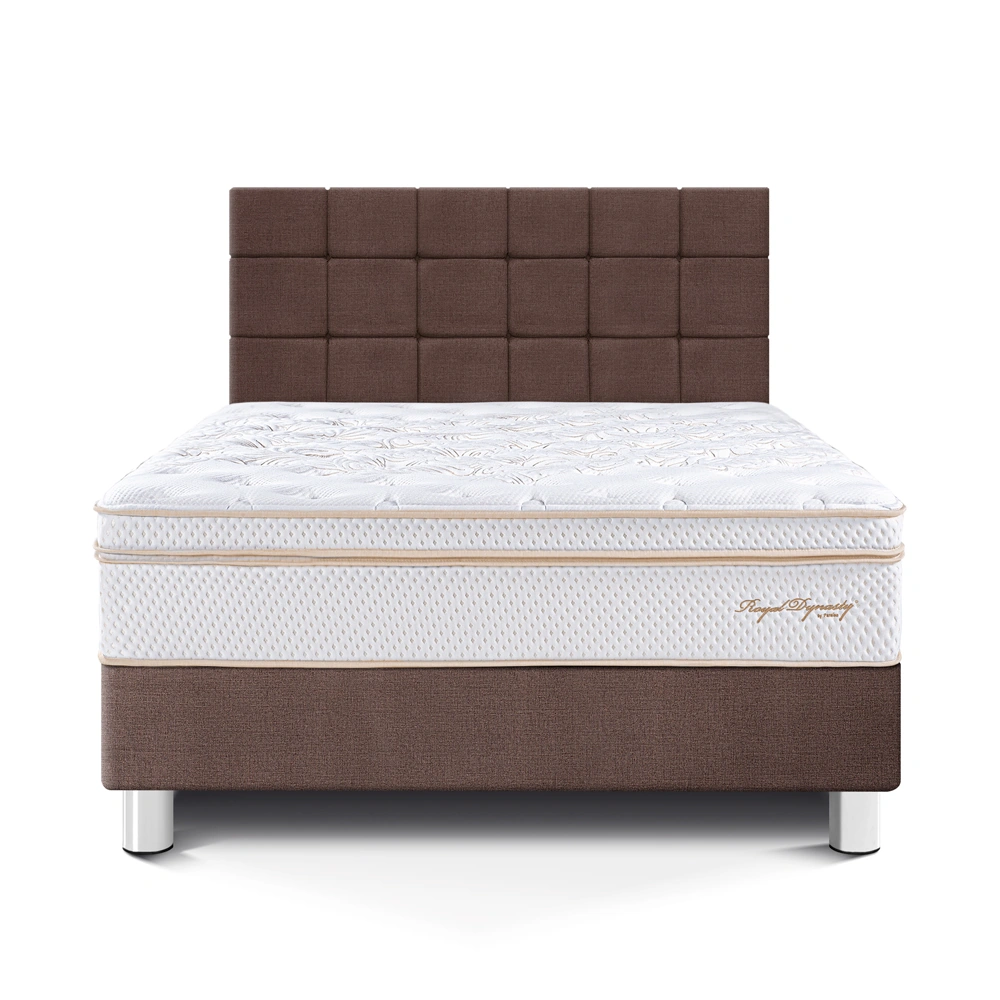 DORMITORIO PARAÍSO ROYAL DYNASTY KING + CABECERA BLOCKS CHOCOLATE + 2 ALMOHADAS VISCOELÁSTICAS - 3