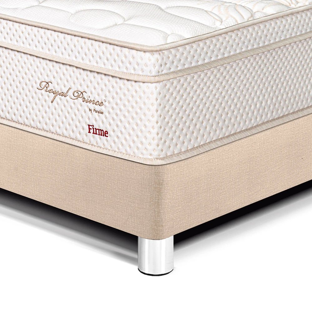 DORMITORIO PARAÍSO ROYAL PRINCE 1.5 PLAZAS + CABECERA BLOCKS CHAMPAGNE + 1 ALMOHADA VISCOELÁSTICA - 2