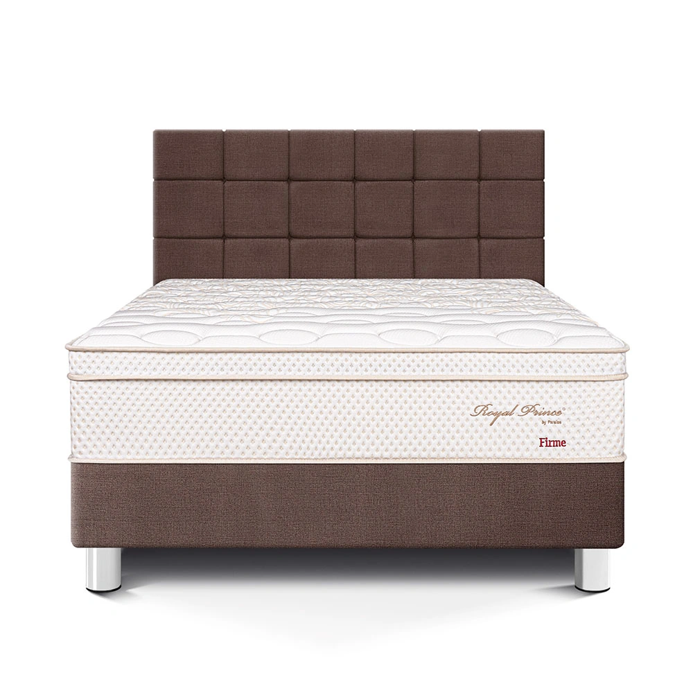 DORMITORIO PARAÍSO ROYAL PRINCE KING + CABECERA BLOCKS CHOCOLATE + 2 ALMOHADAS VISCOELÁSTICAS - 3