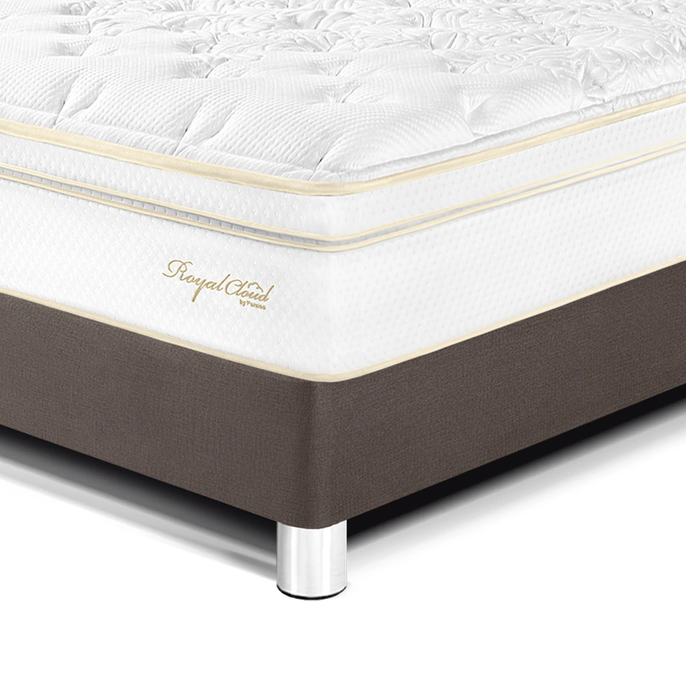 DORMITORIO PARAÍSO ROYAL CLOUD KING + CABECERA BLOCKS CHOCOLATE + 2 ALMOHADAS VISCOELÁSTICAS - 2