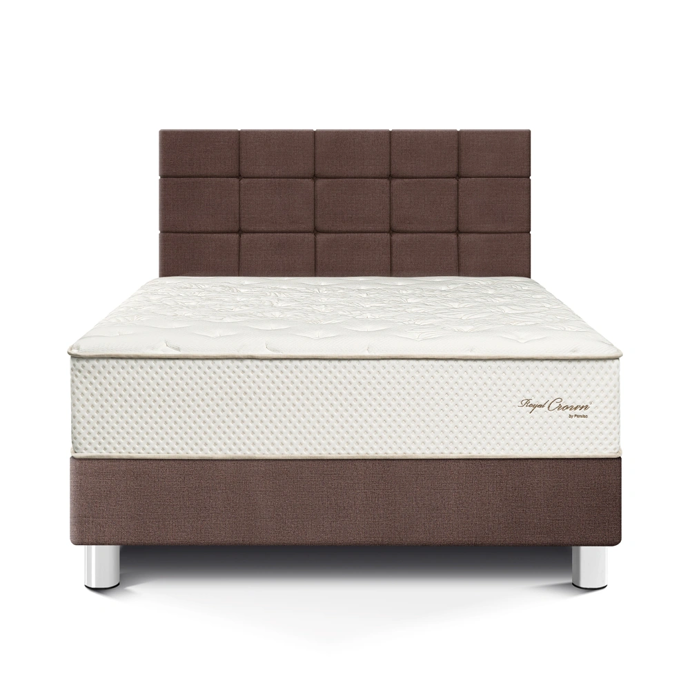 DORMITORIO PARAÍSO ROYAL CROWN QUEEN + CABECERA BLOCKS CHOCOLATE + 2 ALMOHADAS VISCOELÁSTICAS - 3