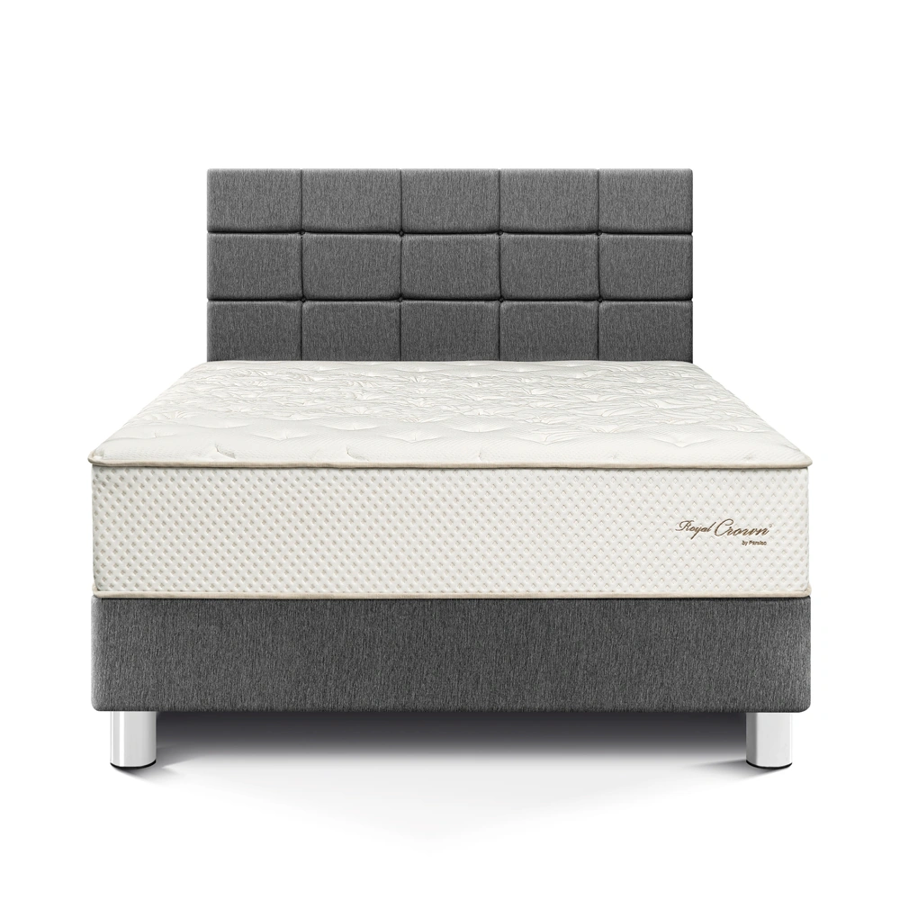 DORMITORIO PARAÍSO ROYAL CROWN QUEEN + CABECERA BLOCKS GRIS + 2 ALMOHADAS VISCOELÁSTICAS - 3