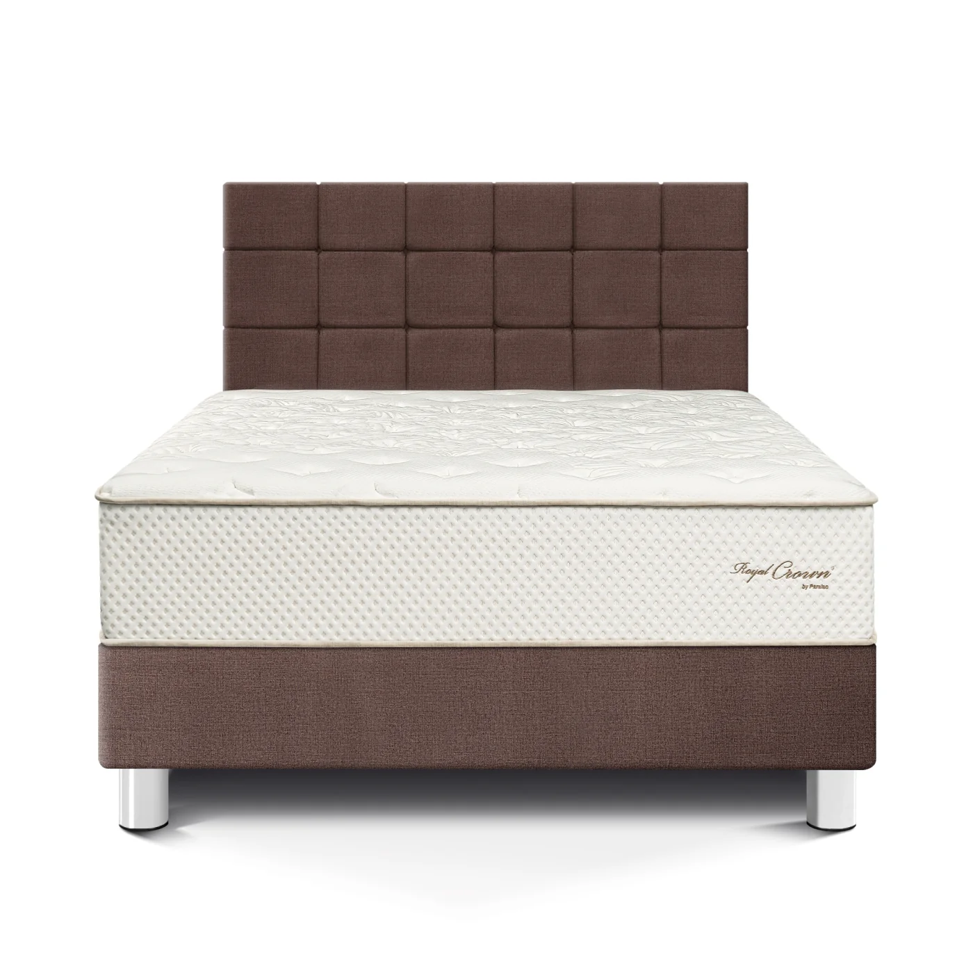 DORMITORIO PARAÍSO ROYAL CROWN KING + CABECERA BLOCKS CHOCOLATE + 2 ALMOHADAS VISCOELÁSTICAS - 3