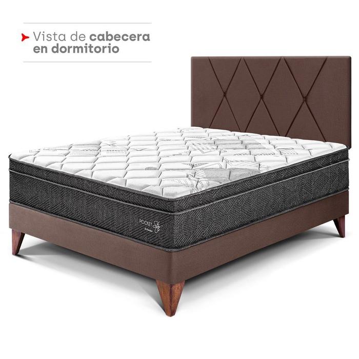 CABECERA PARAÍSO LOFT 2 PLAZAS CHOCOLATE - 4