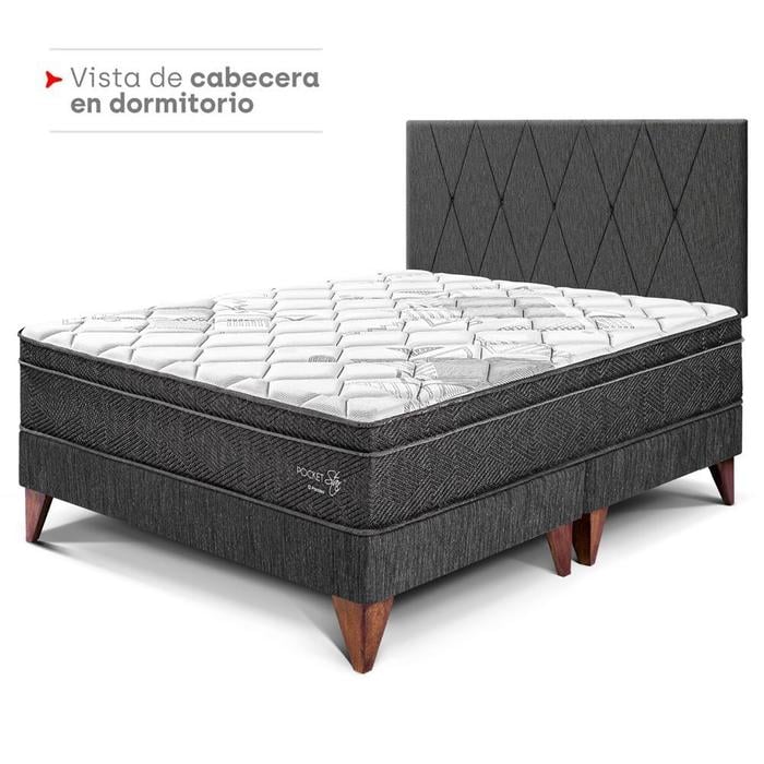 CABECERA PARAÍSO LOFT KING CHARCOAL - 4